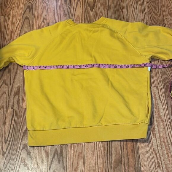 PINK Victoria’s Secret 2010 Oversized Yellow Pullover, Small - Picture 7 of 7
